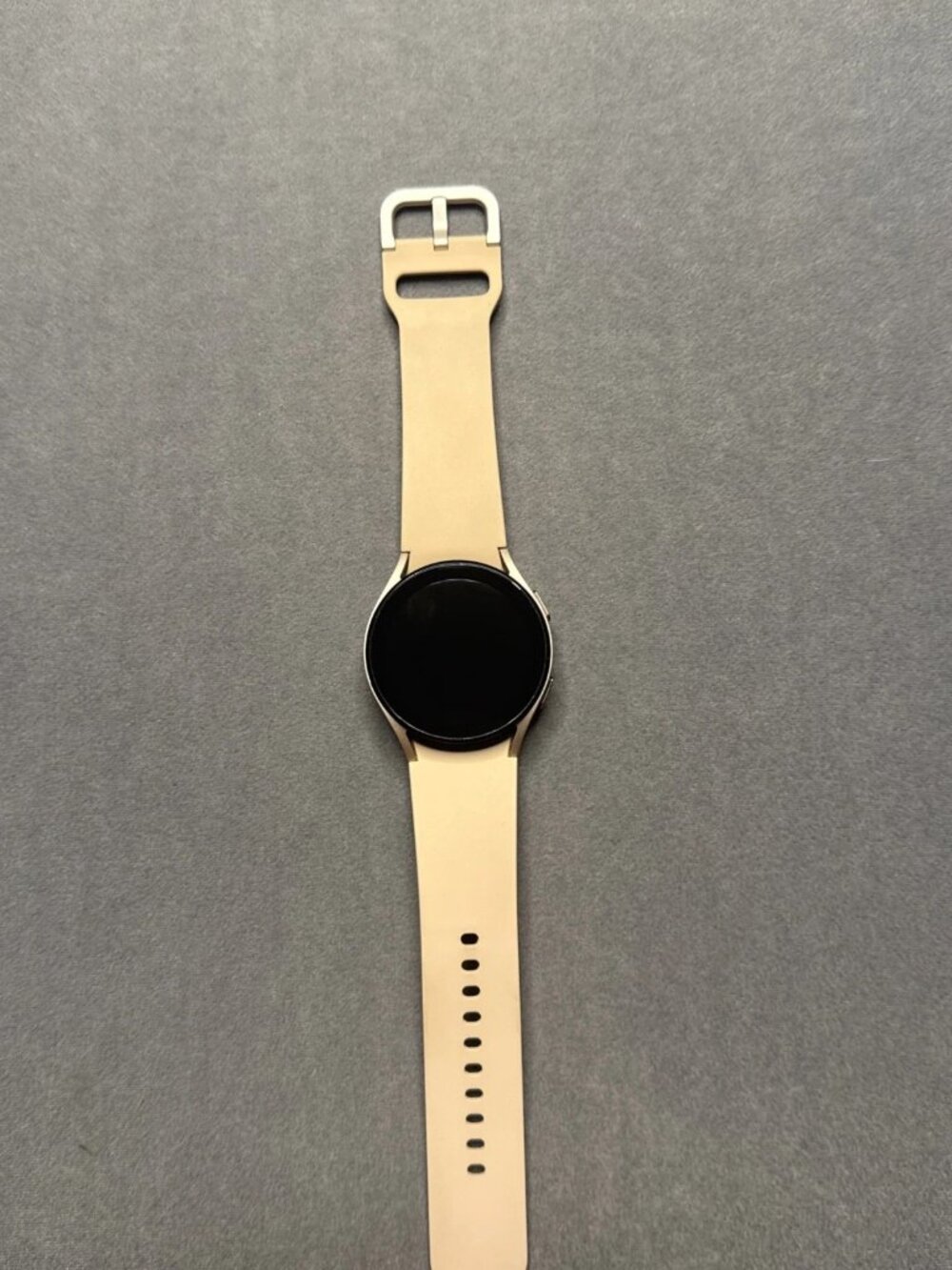 Samsung Galaxy Watch Active Gold 40mm Metal Case Beige Silicone Band Touchscreen